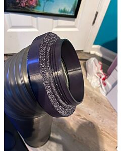 EcoFlow Wave 2 and 3 Marine Port Adapter – 6-Inch Hose to 5-Inch Marine Access Port, Custom 3D Printed
